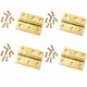 4 small hinges vintage style solid Brass DOOR BOX 3 restoration flush & screws watson 204 2 pairs