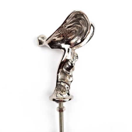 5½" Small Rolls Royce Style Flying Lady Car Mascot – Nickel Plated Brass 16 cm