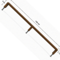 Solid brass 140cm 55.1 Extra Long Cabinet Door Pull – 3-Leg Design