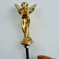 6½" Small Rolls Royce Style Flying Lady Car Mascot – Nickel Plated Brass