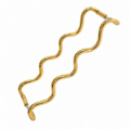 2 back to back Wavy 12 inch long solid brass ZIG ZAG heavy door Pull Handles rear fixing 30 cm cabinet kichen cabinet door pulls grabs