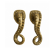 2 medium 20 cm OCTOPUS BRASS DOOR PULL HANDLES 8" – LEFT & RIGHT – SOLID HOLLOW BRASS
