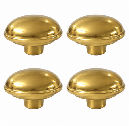 Watson B12 Solid Brass Bed Knob 3.1/2" Dome Spun Hollow Vintage Antique 9cm