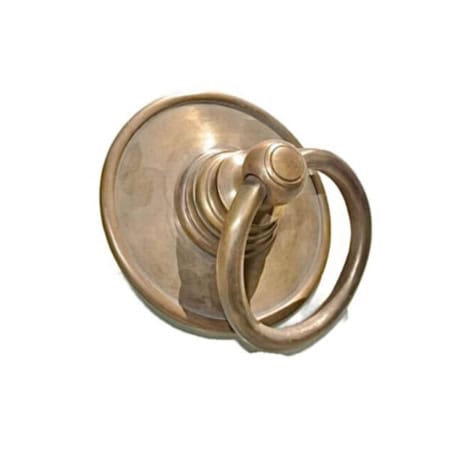 Very Large Solid Brass Ring Pull – 13.5 cm Heavy Vintage Asian Style Door Handle
